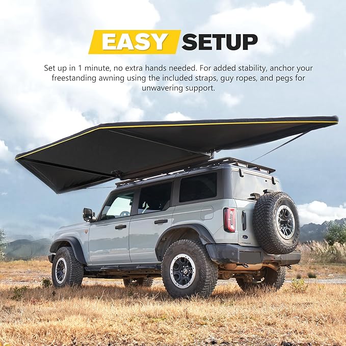 BUNKER INDUST 180 Degree Awning Free Standing