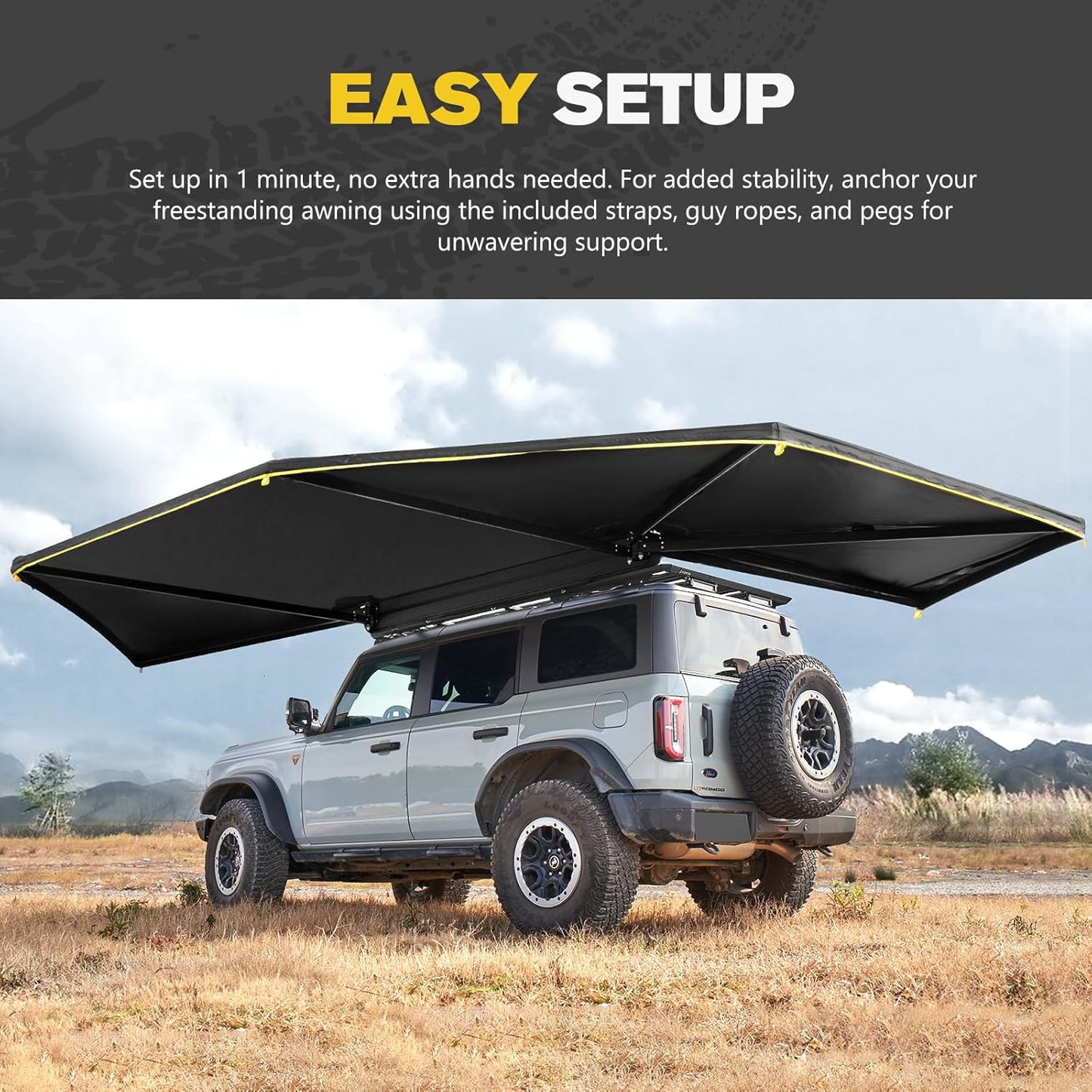BUNKER INDUST 270 Degree Awning Free Standing