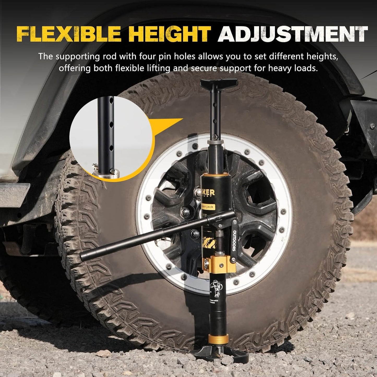 BUNKER INDUST Portable Hydraulic Recovery Jack with Lift Mate - 19,400 lbs Lifting Capacity for SUVs & Off-Road Vehicles