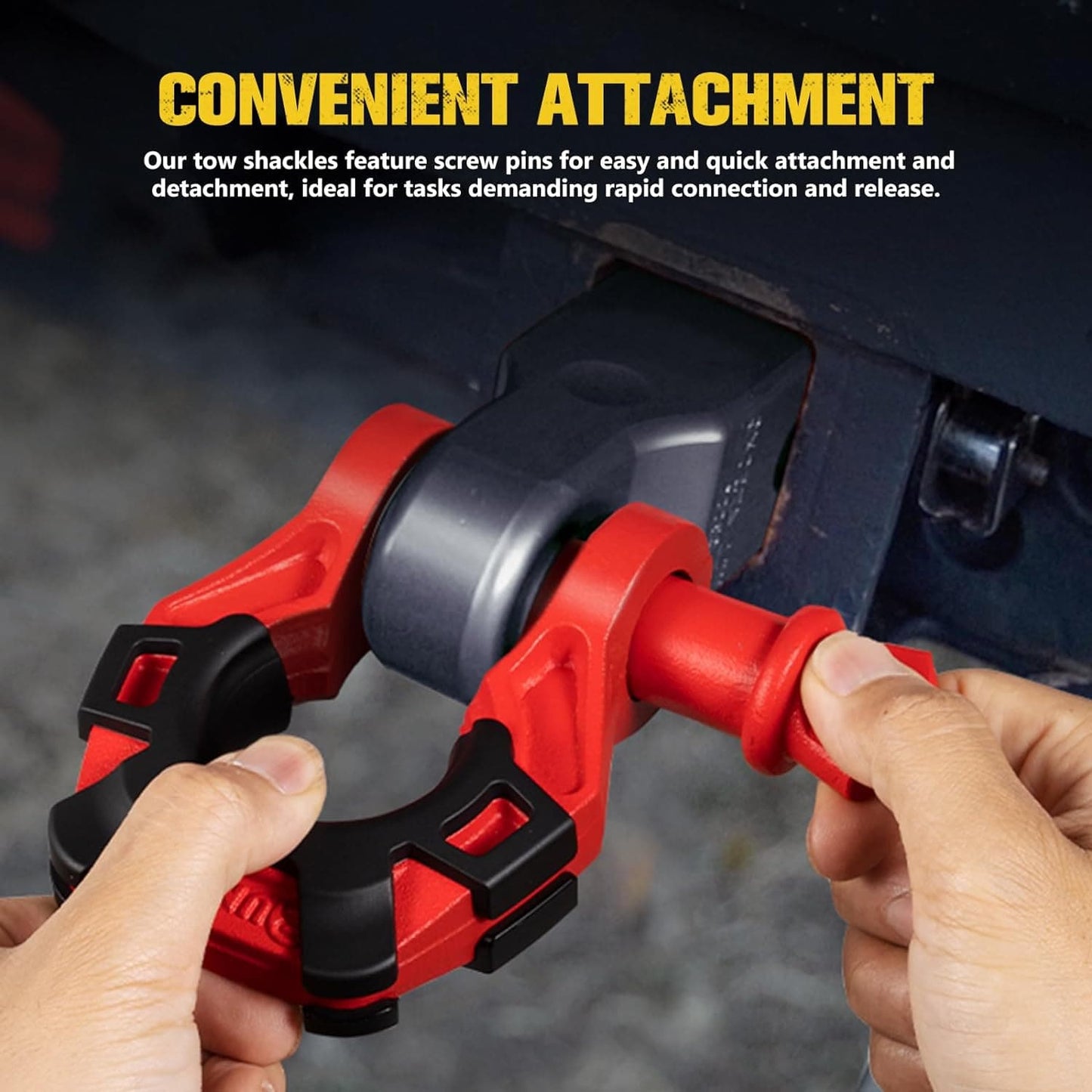 3/4" D Ring Shackle with 7/8" Pin + Isolator