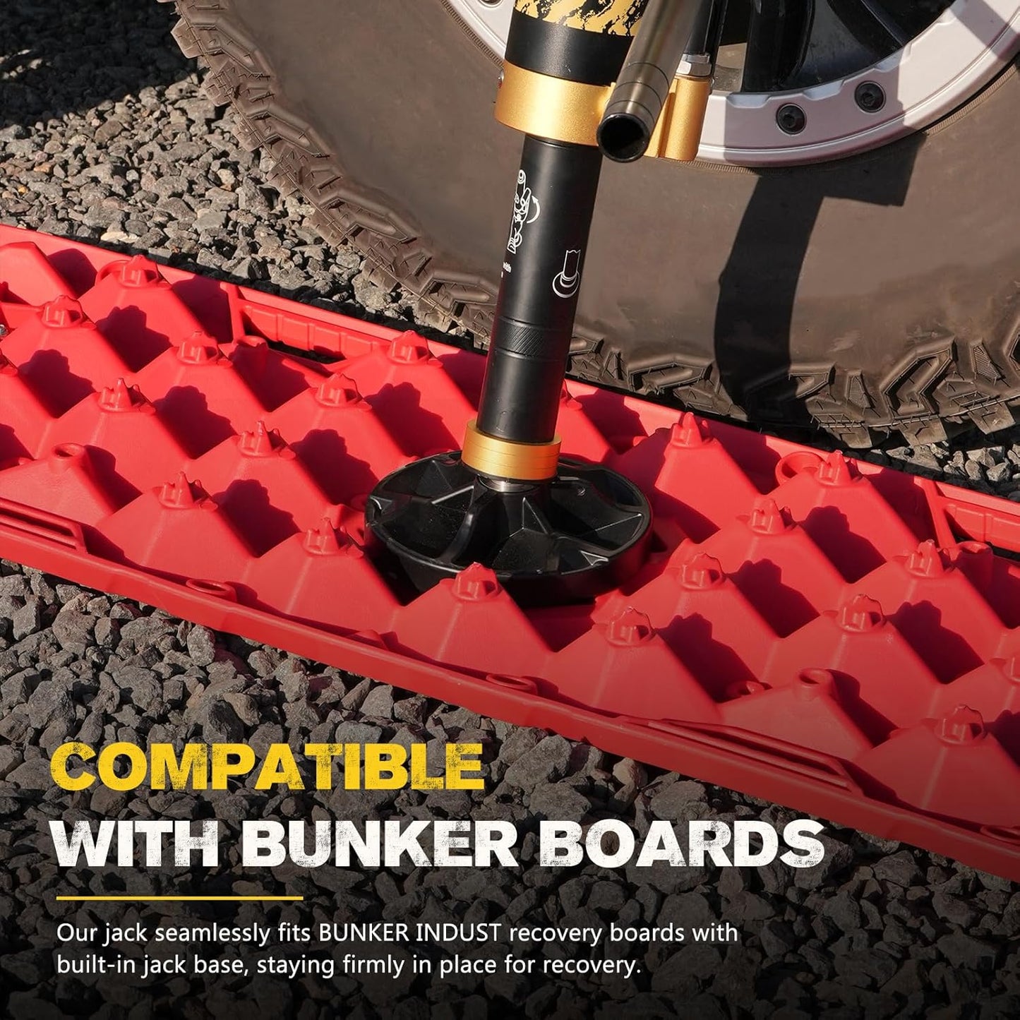 BUNKER INDUST Portable Hydraulic Recovery Jack with Lift Mate - 19,400 lbs Lifting Capacity for SUVs & Off-Road Vehicles