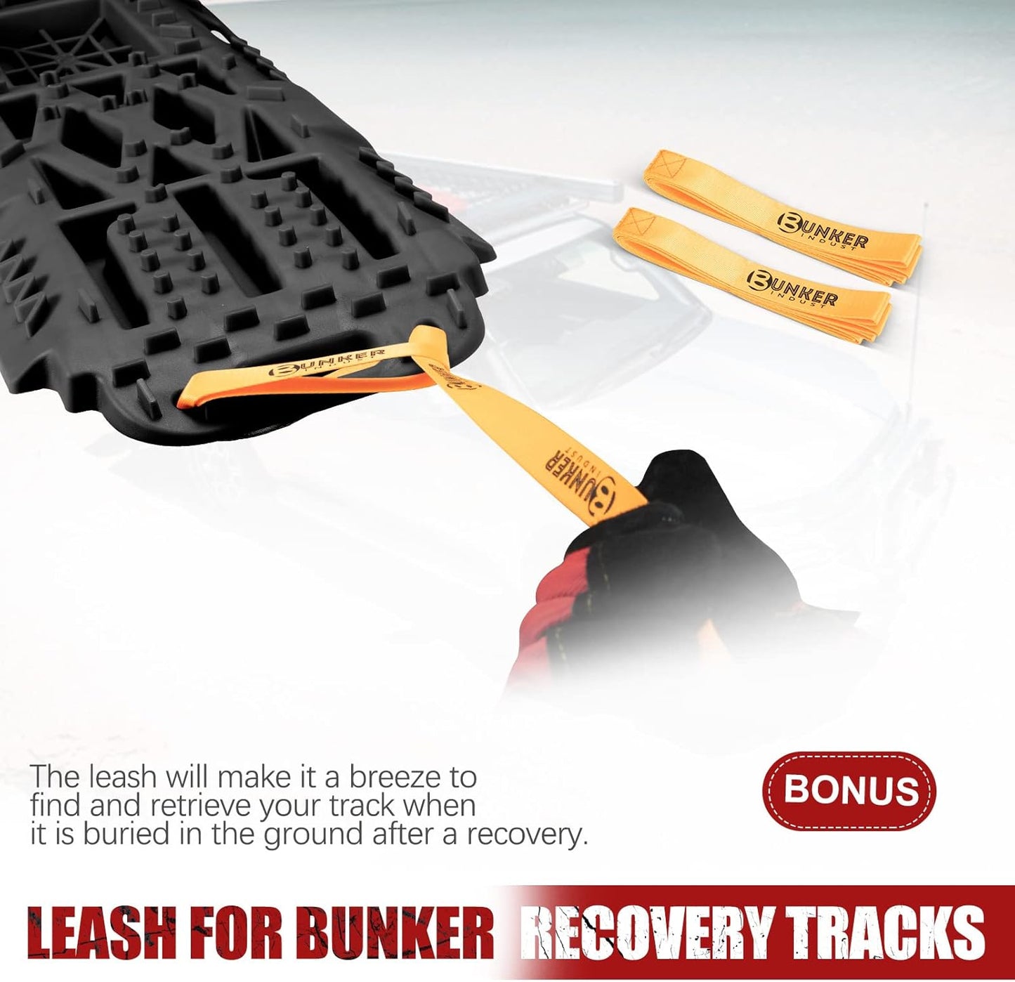 BUNKER INDUST Offroad Traction Boards with Jack Lift Base, Mud Sand Snow Tire Recovery Ramps for 4X4 Jeep Truck SUV ATV UTV