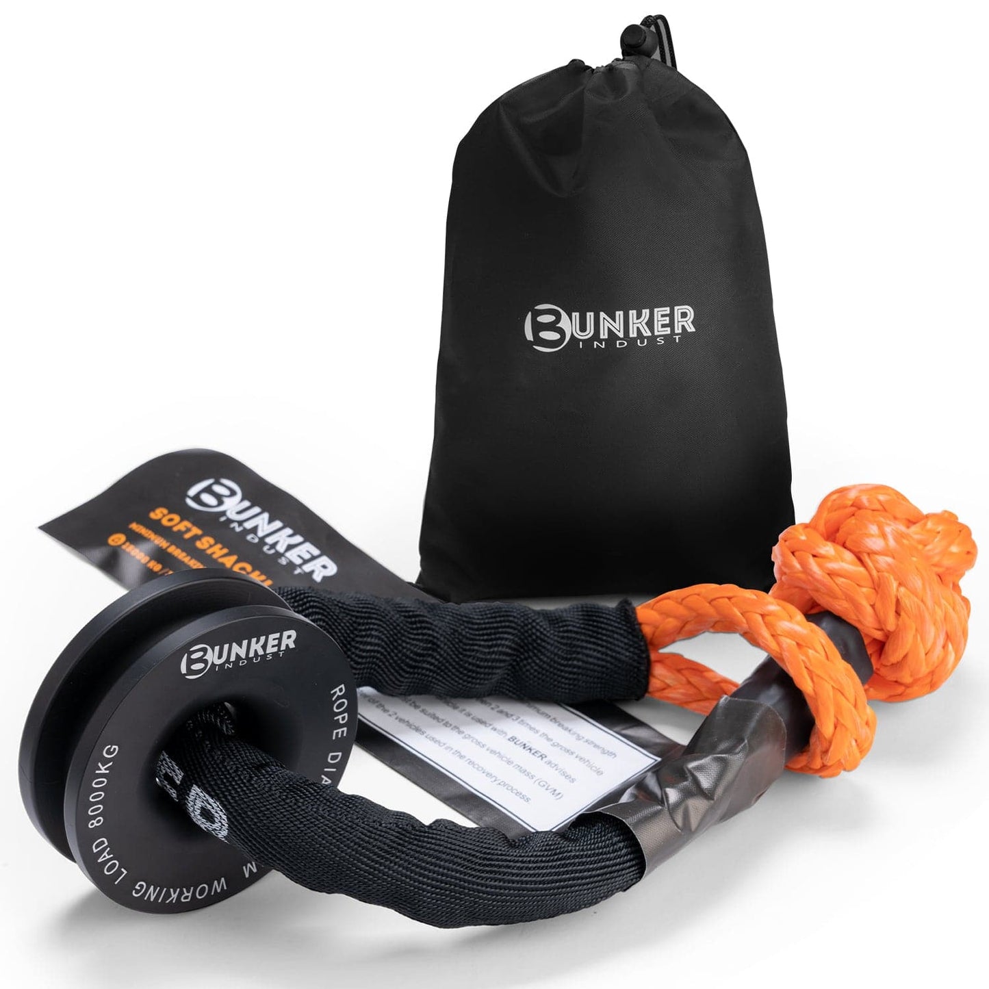 Soft Shackle Synthetic Rope with Protective Snatch Ring