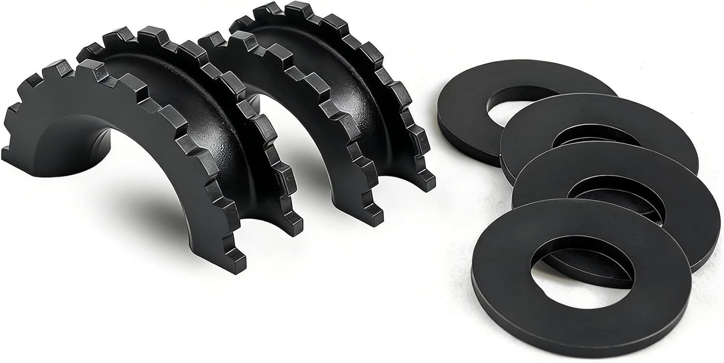 BUNKER INDUST D Ring/Shackle Isolator Kit,1 Pair Black D-Ring Isolator and 4 Pcs Washers Dring Cover Fit for 3/4" Shackle Hooks 4x4 Off Road Jeep Accessories Protect Your Bumper and Reduce Rattling