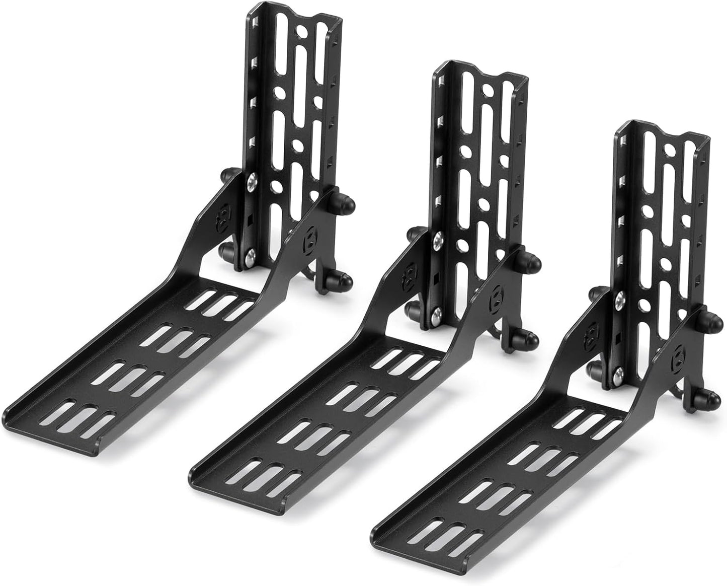 BUNKER INDUST 3 Pcs Awning Mounting Brackets for Car Roof Rack, Heavy Duty L-Shaped Mount Brackets Fit for Vehicle 180 Awning / 270 Awning / Shower Awning