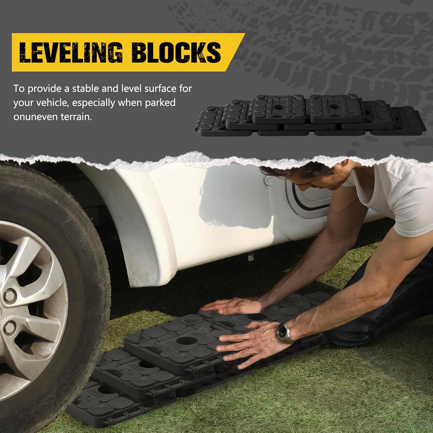 Rv Stabilizer Jacks BUNKER INDUST RV Leveling Blocks/Stackable Jack ...