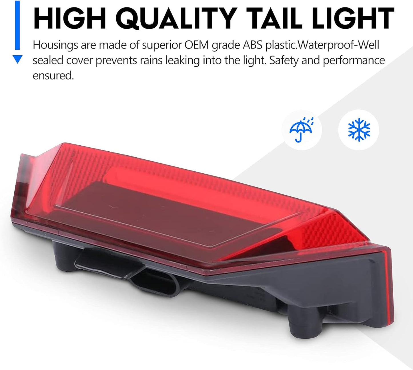 BUNKER INDUST 1 Pcs Rear Tail Light Assembly,LED Brake Stop Lights Fits for 2015 2016 2017 2018 2019 Polaris Ranger 570 Full Size 900 XP 1000 RGR Replacement Part 2412774