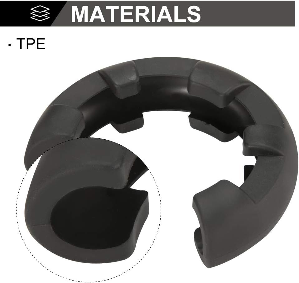 BUNKER INDUST D Ring/Shackle Isolator Kit,1 Pair Black D-Ring Isolator and 4 Pcs Washers Dring Cover Fit for 3/4 Shackle 4x4 Jeep Accessories Protect Bumper Reduce Rattling Shackle Silencers