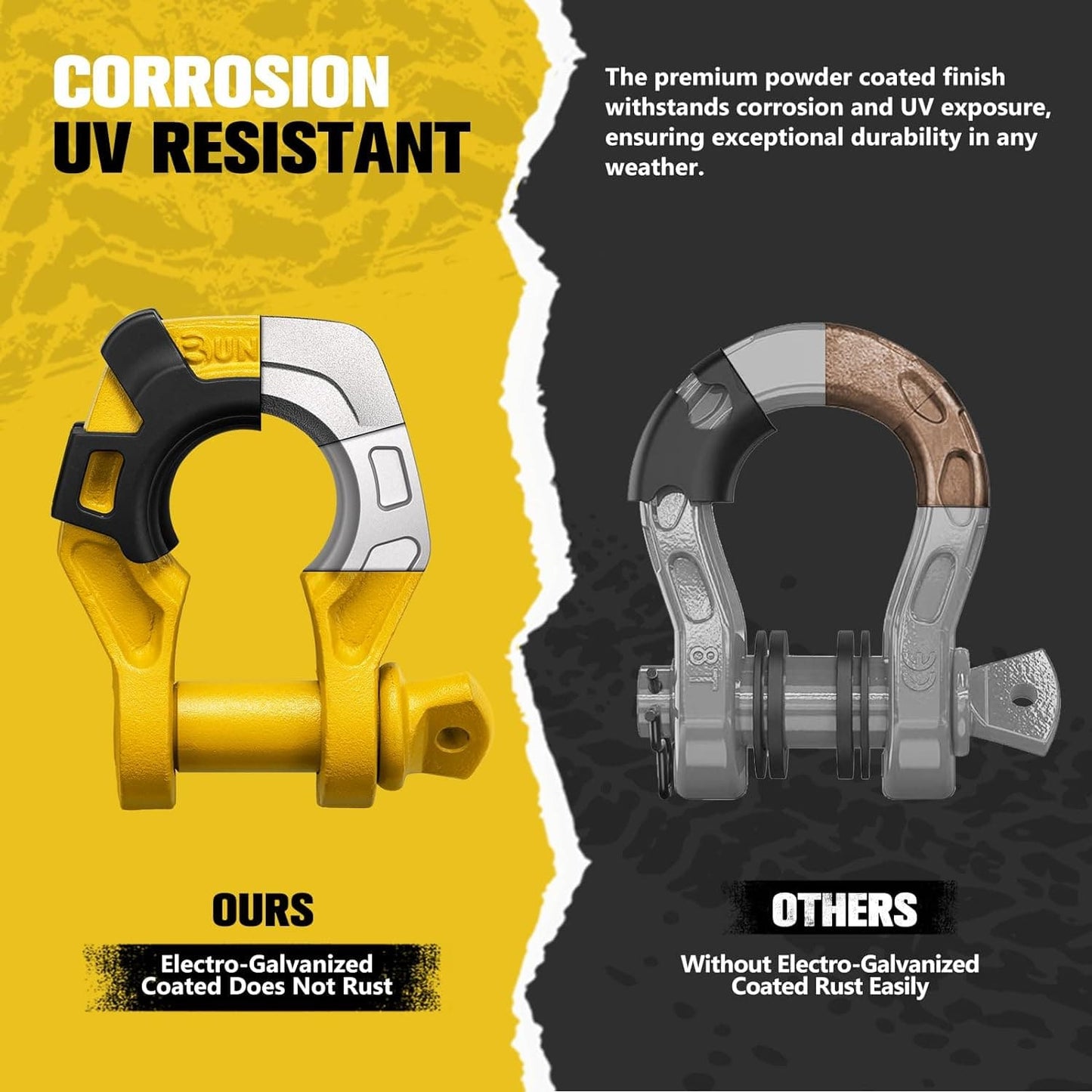 3/4" D Ring Shackle with 7/8" Pin + Isolator