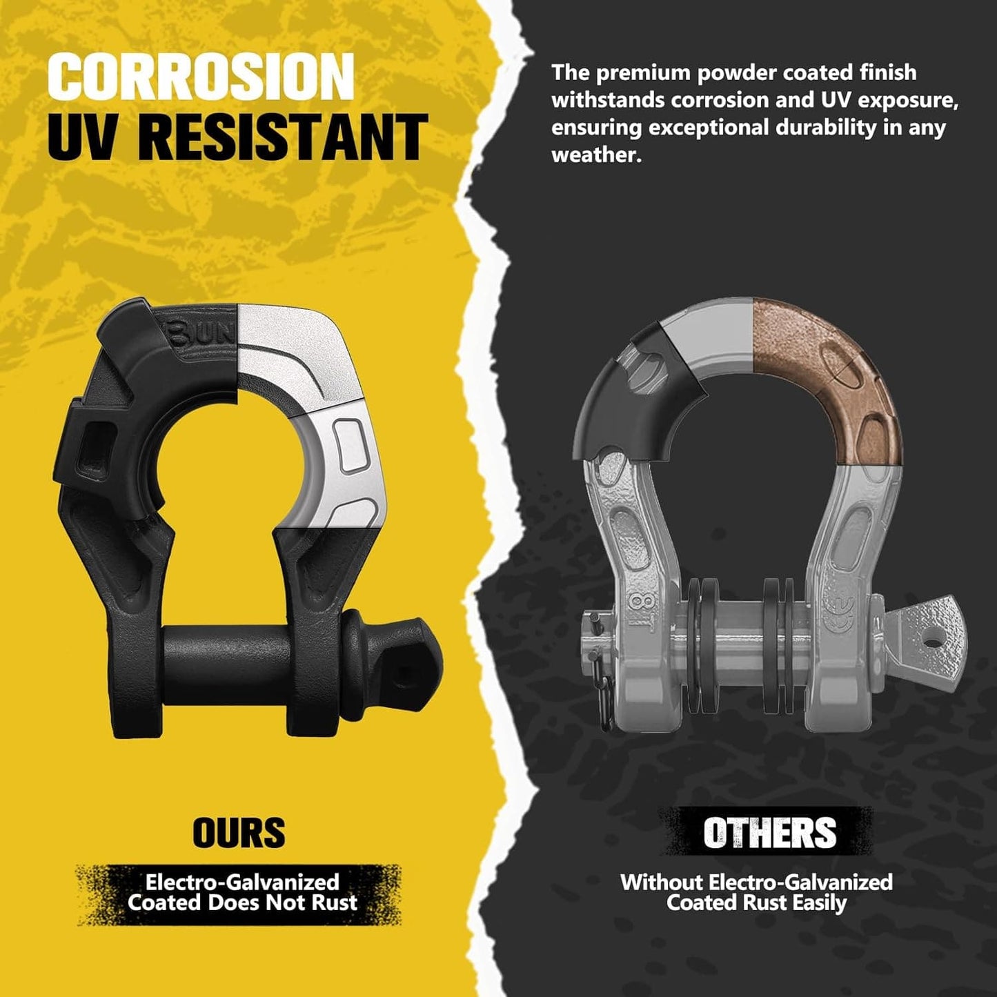 3/4" D Ring Shackle with 7/8" Pin + Isolator