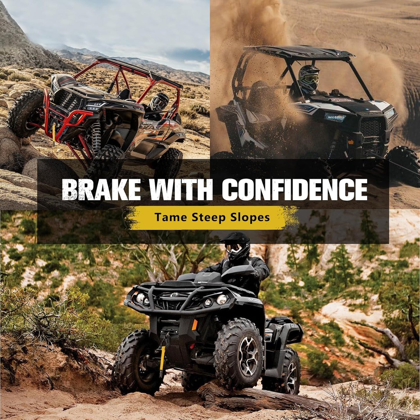 6500lb Electric Winch with Synthetic Rope Hawse Fairlead Kit For UTV/ATV