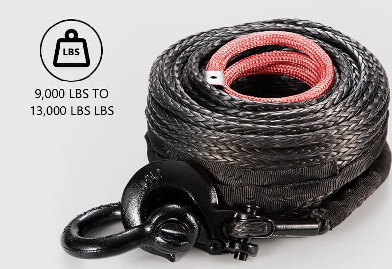 100 ft x 3/8 in Synthetic Winch 26,500 lb Rope Kit