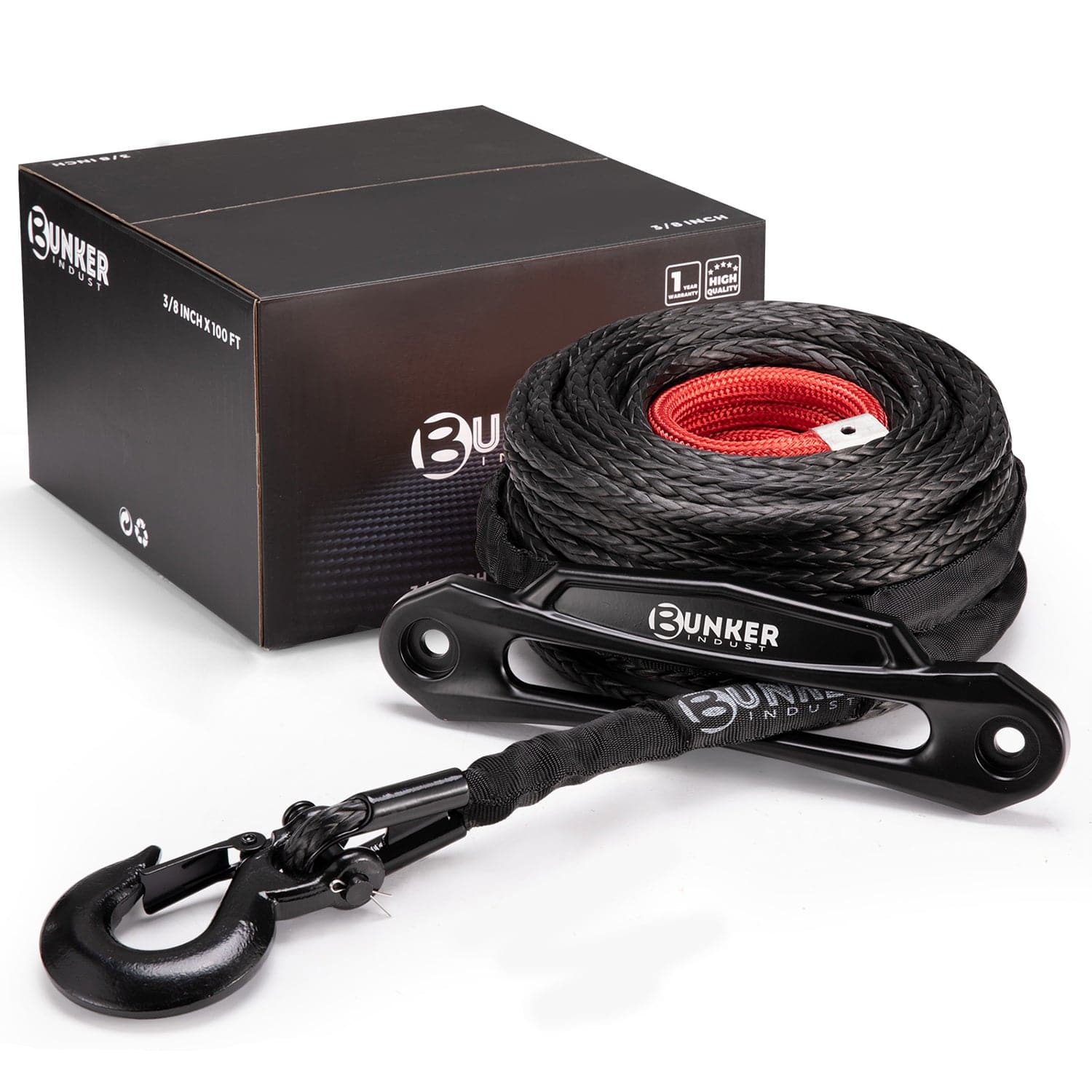 Synthetic Winch Rope Kit 3/8